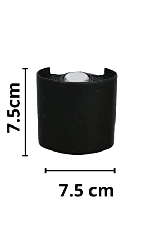 Glintac Modern LED Up Down Wall Light – Black Cylindrical Wall Sconce