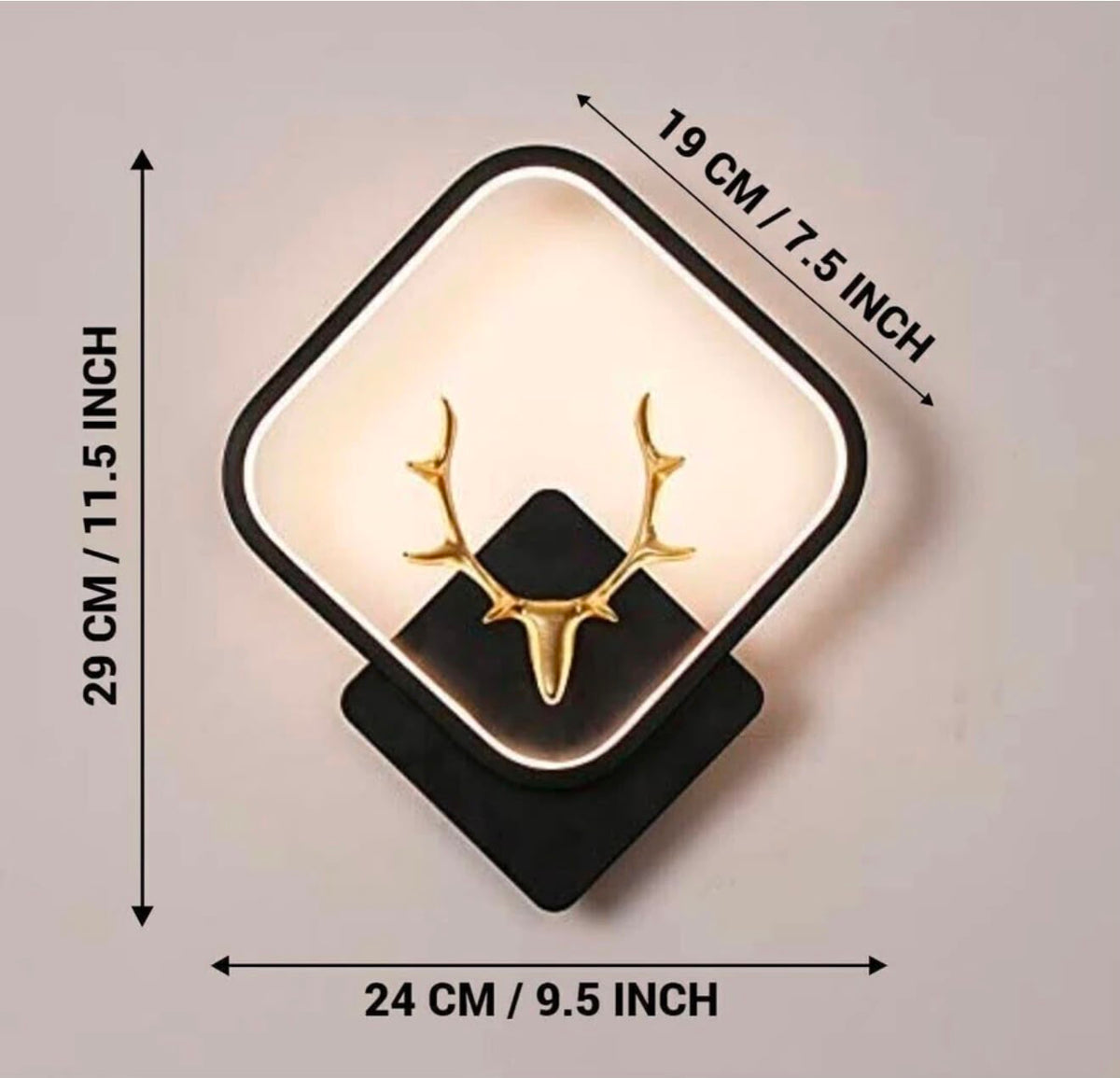 Glintac Deer Wall Light (BLACK)
