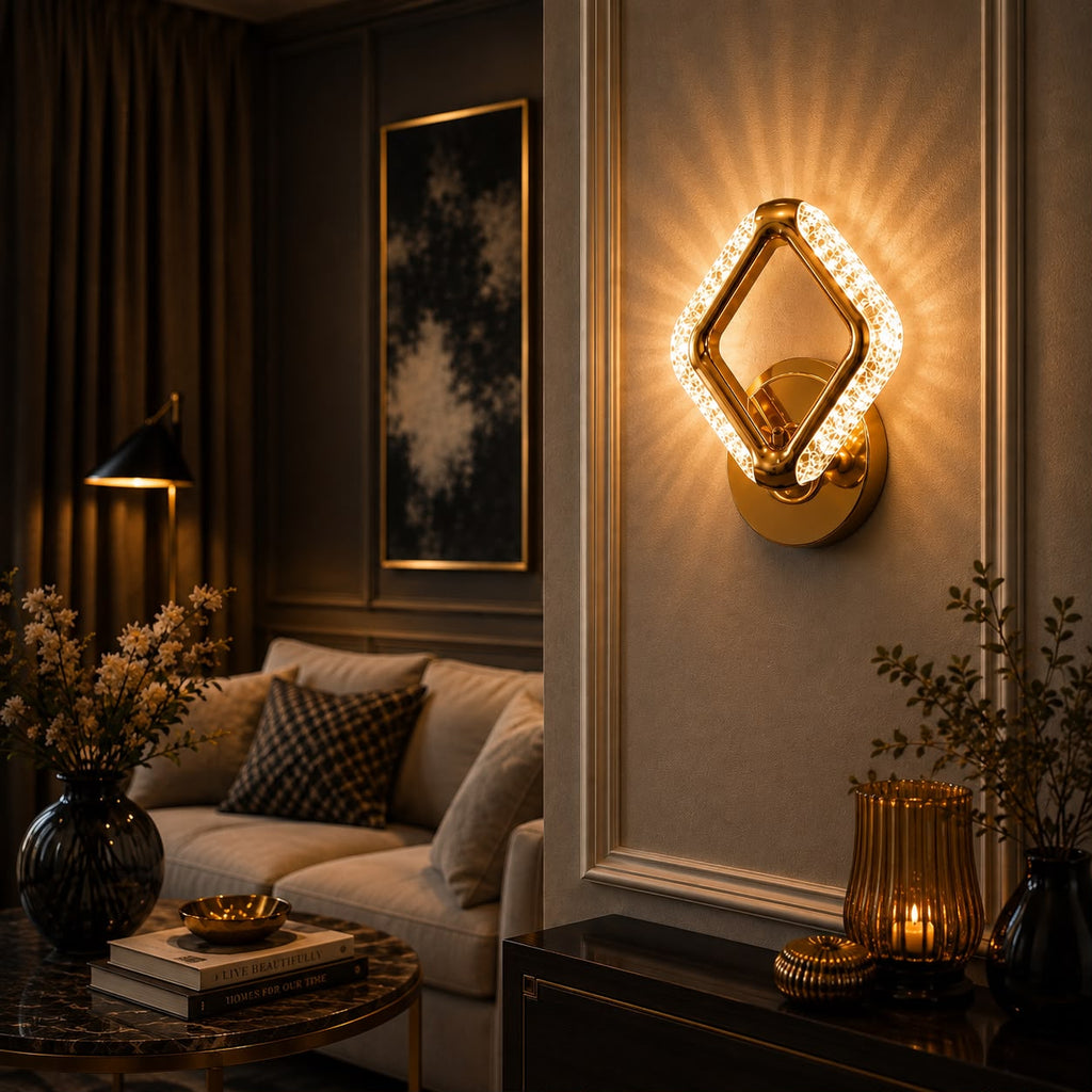 Glintac 8510 Diamond Wallchiere Wall Light