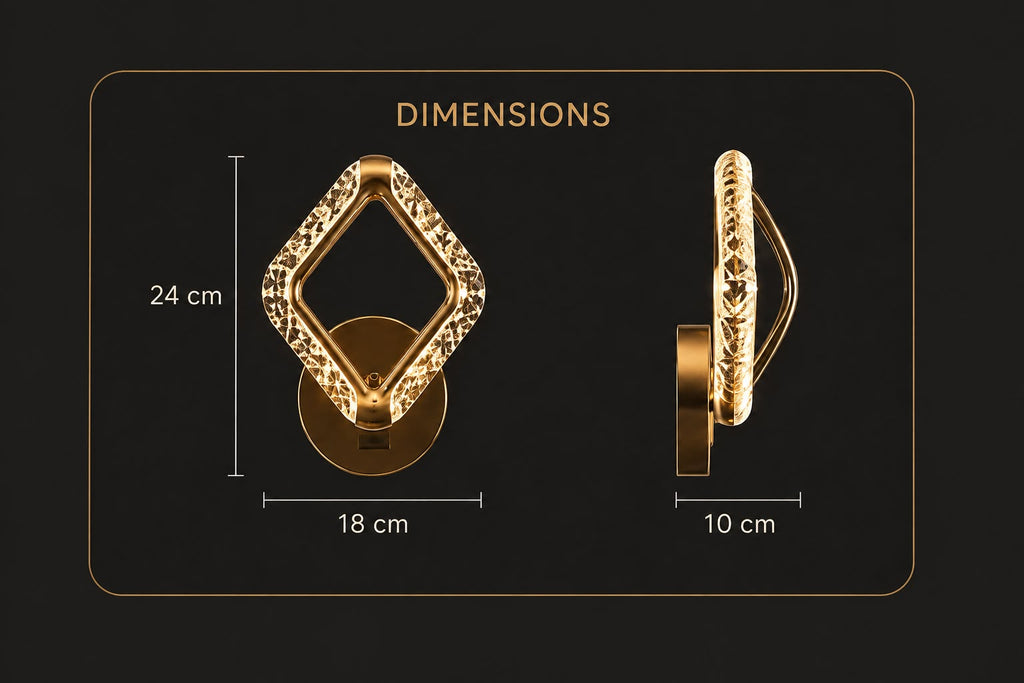 Glintac 8510 Diamond Wallchiere Wall Light
