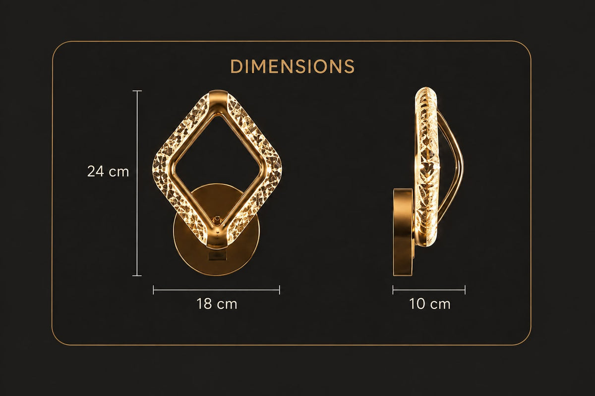 Glintac 8510 Diamond Wallchiere Wall Light