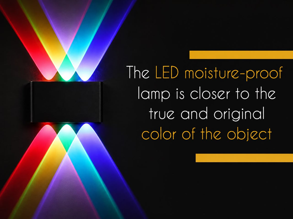 Glintac RGB Up Down Wall Light | Modern Black LED Wall Light
