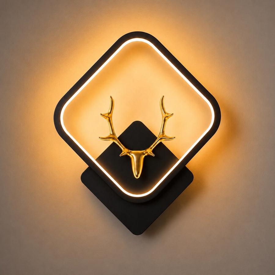Glintac Deer Wall Light (BLACK)